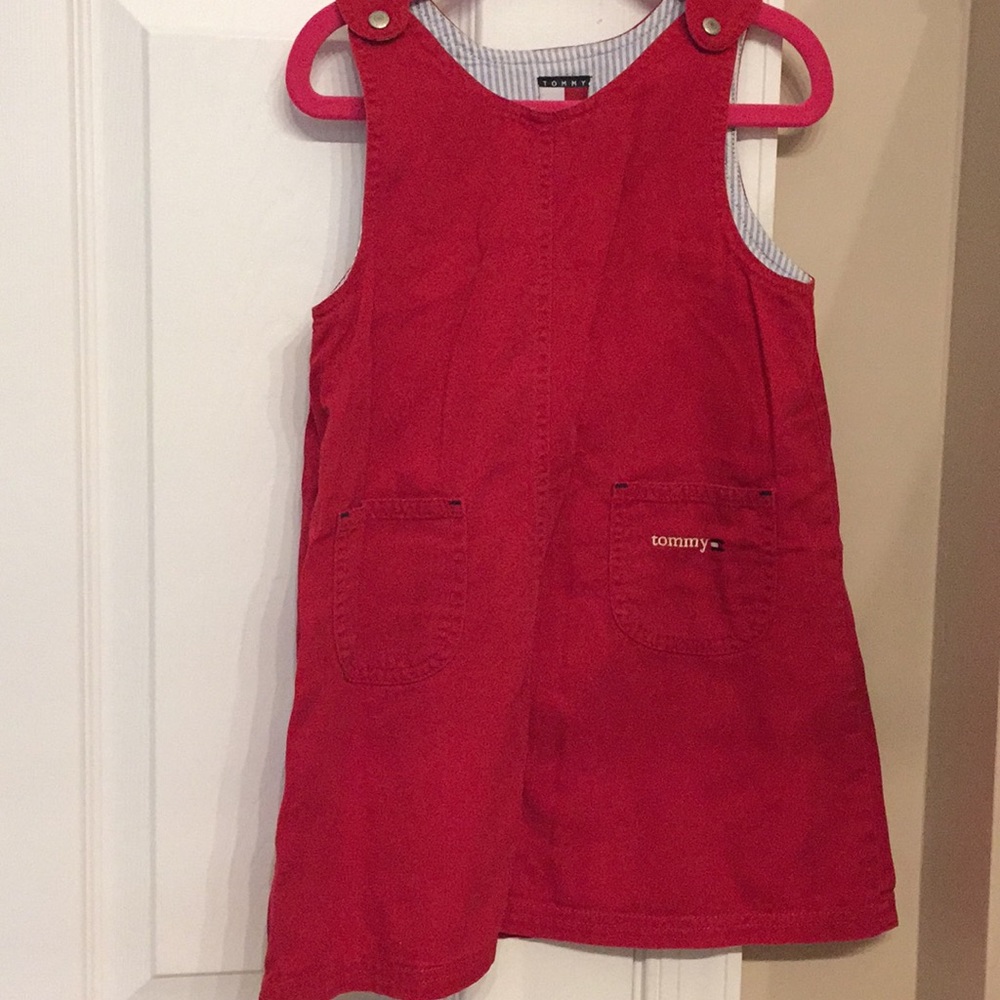Really cute red Tommy girl dress size 4